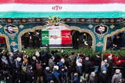 تشییع پیکر ۱۰۰ شهید مردمی و مدافع امنیت در تهران