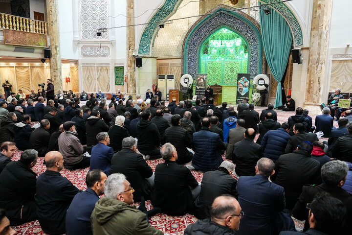 حضور رئیس و نمایندگان مجلس در مراسم ختم شهید فرج‌الله شوشتری