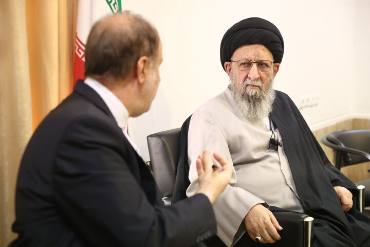 دیدار حمیدرضا حاجی بابایی نایب رئیس مجلس با آیت‌الله نور مفیدی نماینده ولی فقیه در استان گلستان