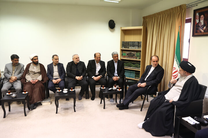 دیدار حمیدرضا حاجی بابایی نایب رئیس مجلس با آیت‌الله نور مفیدی نماینده ولی فقیه در استان گلستان