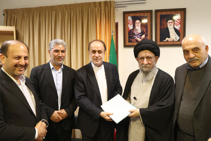 دیدار حمیدرضا حاجی بابایی نایب رئیس مجلس با آیت‌الله نور مفیدی نماینده ولی فقیه در استان گلستان