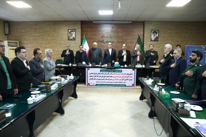 حضور حاجی بابایی نایب رئیس مجلس در شورای عالی آموزش و پرورش شهرستان علی آباد کتول