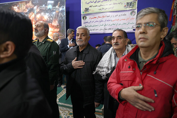 حضور دکتر حاجی‌بابایی در یادواره شهدای روستای رحمت‌آباد کتول