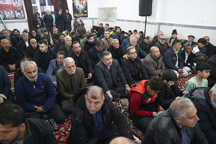 حضور دکتر حاجی‌بابایی در یادواره شهدای روستای رحمت‌آباد کتول