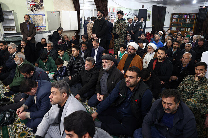 حضور دکتر حاجی‌بابایی در یادواره شهدای روستای رحمت‌آباد کتول