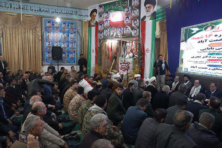 حضور دکتر حاجی‌بابایی در یادواره شهدای روستای رحمت‌آباد کتول