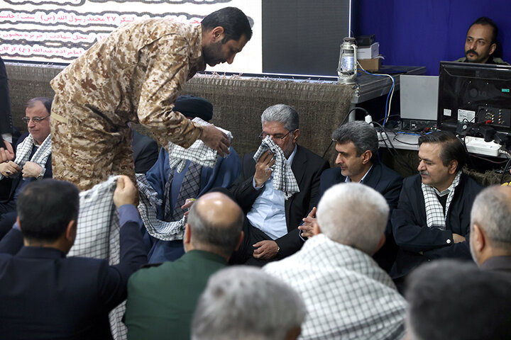 حضور دکتر حاجی‌بابایی در یادواره شهدای روستای رحمت‌آباد کتول