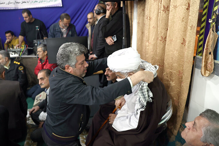 حضور دکتر حاجی‌بابایی در یادواره شهدای روستای رحمت‌آباد کتول