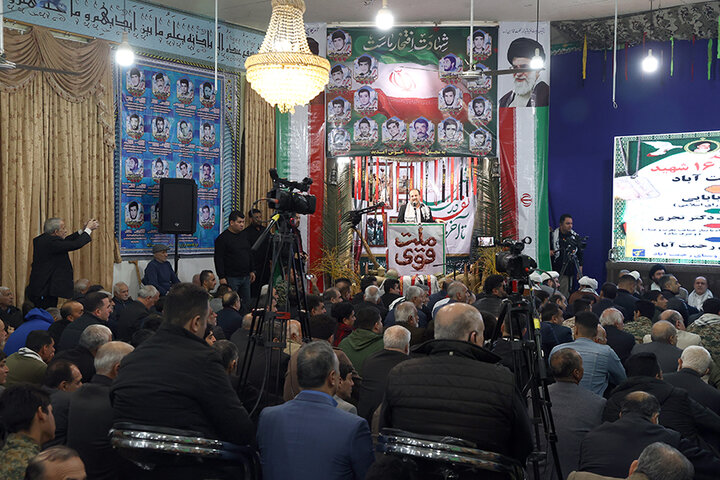 حضور دکتر حاجی‌بابایی در یادواره شهدای روستای رحمت‌آباد کتول