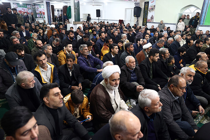 حضور دکتر حاجی‌بابایی در یادواره شهدای روستای رحمت‌آباد کتول