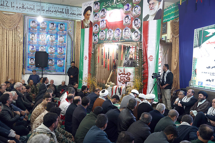 حضور دکتر حاجی‌بابایی در یادواره شهدای روستای رحمت‌آباد کتول