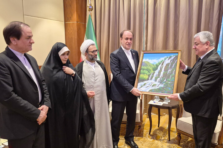 دیدار حمیدرضا حاجی بابایی نایب‌رئیس مجلس با همتای تاجیکستانی