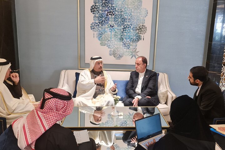 دیدار حمیدرضا حاجی بابایی نایب‌رئیس مجلس و احمد الهتمی رئیس گروه پارلمانی قطر