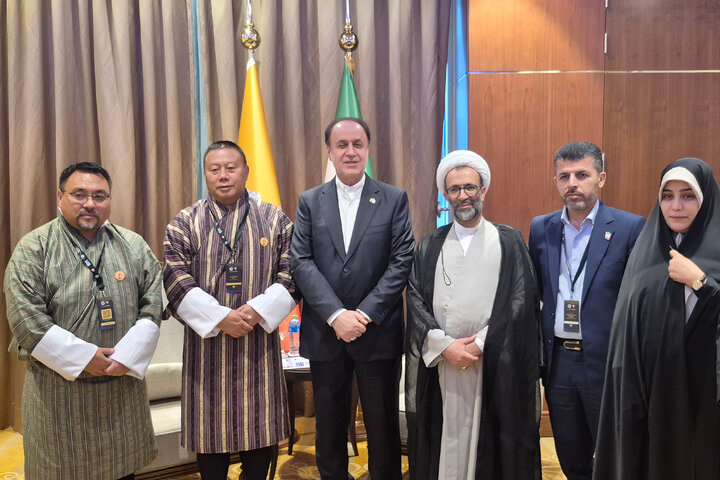 دیدار حمیدرضا حاجی بابایی نایب‌رئیس مجلس و لانتن دورجی رئیس مجمع ملی بوتان