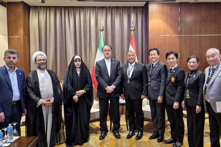 دیدار حمیدرضا حاجی بابایی نایب رئیس مجلس و کریانگکرای سیریراک نایب رئیس سنای تایلند