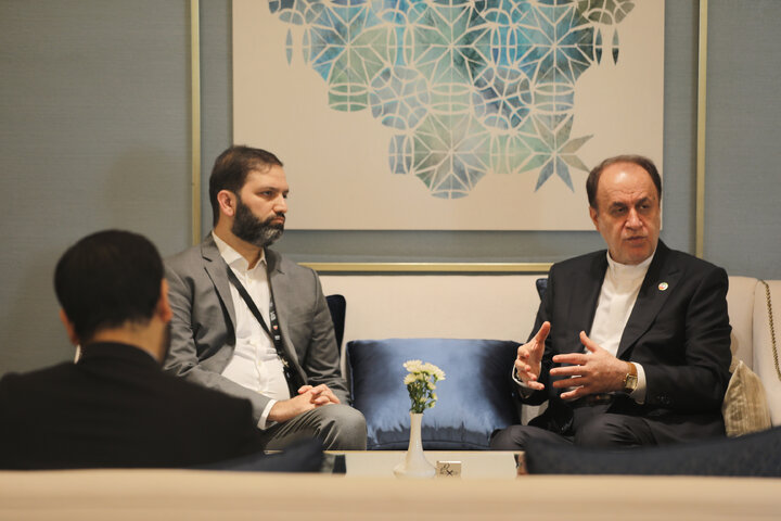 دیدار حمیدرضا حاجی بابایی نایب رئیس مجلس و افنان‌الله خان رئیس گروه پارلمانی پاکستان