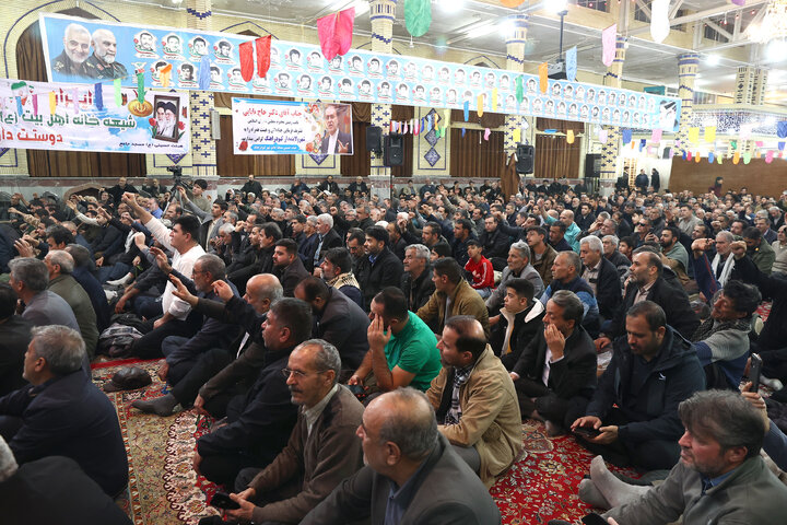 سخنرانی دکتر حاجی‌بابایی در جمع مردم کبودرآهنگ