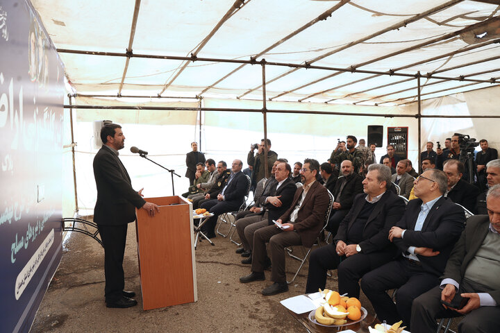 حضور دکتر حاجی‌بابایی در مراسم آيین کلنگ‌زنی اداره کل راه و شهرسازی استان همدان
