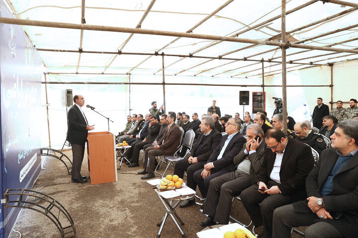 حضور دکتر حاجی‌بابایی در مراسم آيین کلنگ‌زنی اداره کل راه و شهرسازی استان همدان