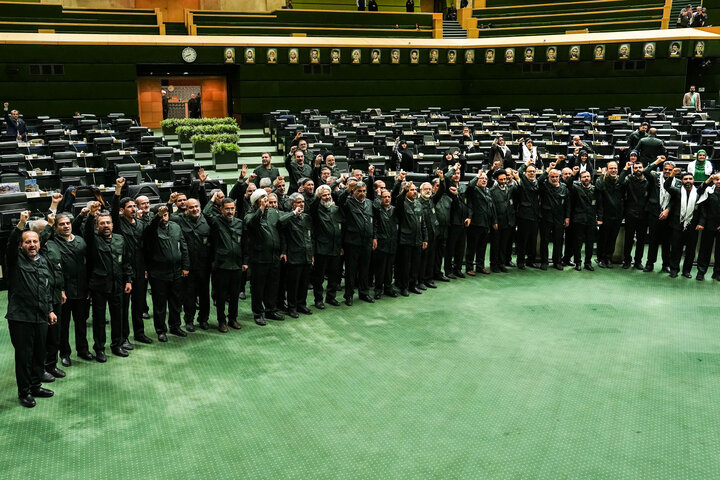 صحن علنی ۲۰ دی ماه ۱۴۰۴ - اعلام حمایت نمایندگان مجلس از سپاه پاسداران انقلاب اسلامی