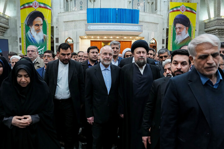 تجدید میثاق رئیس و نمایندگان مجلس با آرمان‌های امام خمینی(ره)