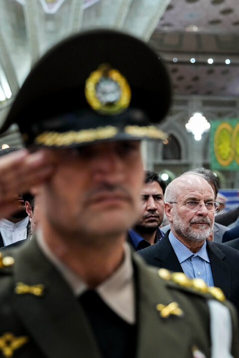 تجدید میثاق رئیس و نمایندگان مجلس با آرمان‌های امام خمینی(ره)