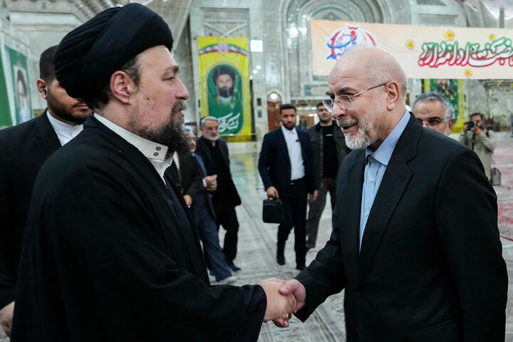 تجدید میثاق رئیس و نمایندگان مجلس با آرمان‌های امام خمینی(ره)