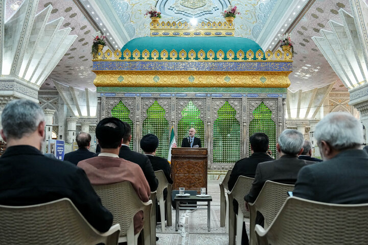 تجدید میثاق رئیس و نمایندگان مجلس با آرمان‌های امام خمینی(ره)