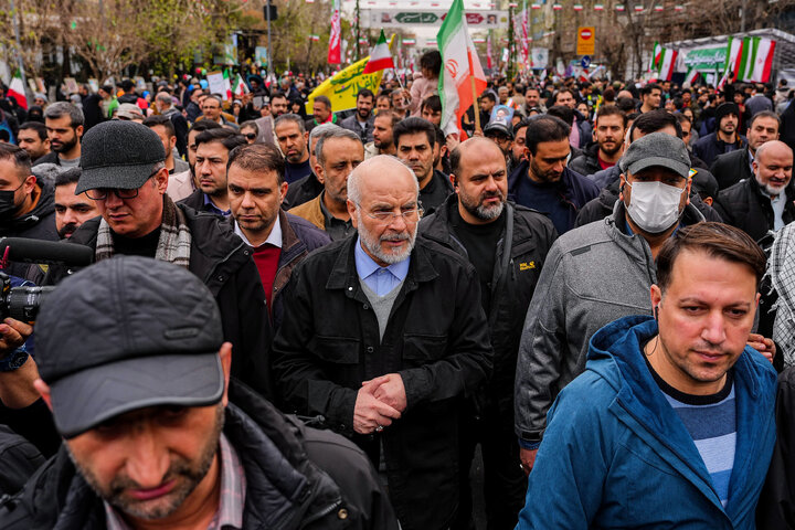 حضور دکتر قالیباف در راهپیمایی یوم‌الله ۲۲ بهمن - تهران