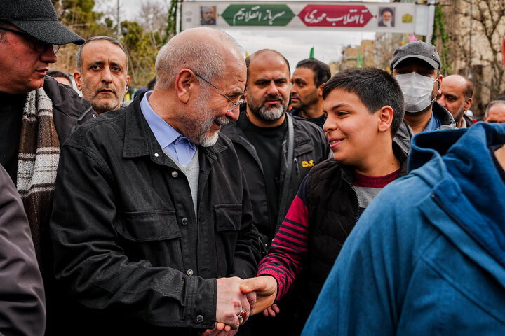 حضور دکتر قالیباف در راهپیمایی یوم‌الله ۲۲ بهمن - تهران