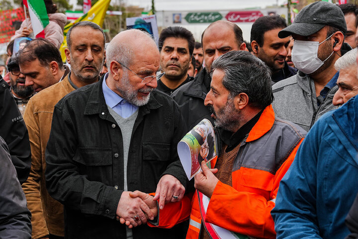 حضور دکتر قالیباف در راهپیمایی یوم‌الله ۲۲ بهمن - تهران