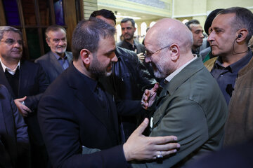 مراسم ختم پدر رضا جباری نماینده مسجد سلیمان با حضور نمایندگان مجلس