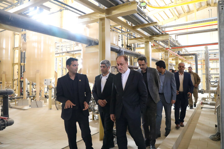 بازدید حاجی بابایی نایب رئیس مجلس از نیروگاه ذغالسنگی طبس