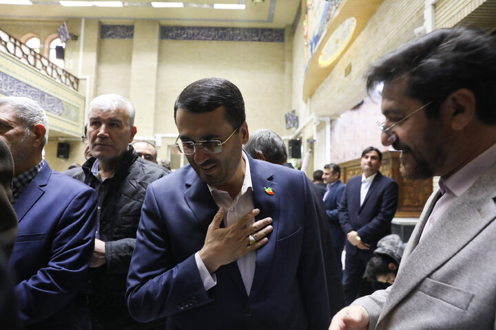 مراسم ختم پدر رضا جباری نماینده مسجد سلیمان