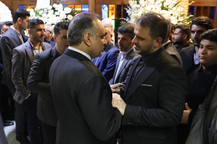 مراسم ختم پدر رضا جباری نماینده مسجد سلیمان