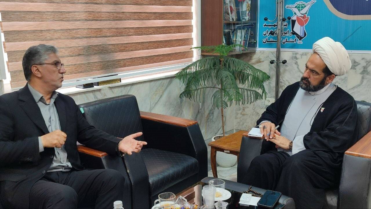 دیدار رمضانعلی سنگدوینی با مدیرکل بنیاد شهید استان گلستان
