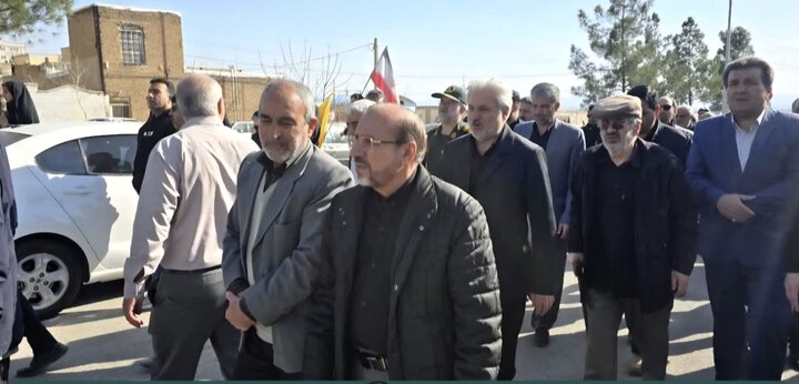 مراسم گرامیداشت شهدای حملات تجاوزگرانه آمریکا و رژیم صهیونیستی در  طالقان و نظرآباد