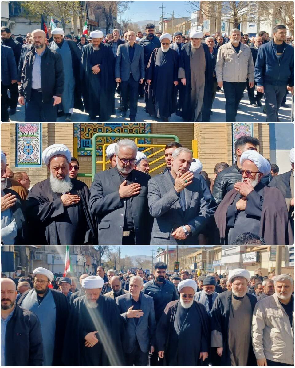 همراهی رنجبر با مردم کرمانشاه در برگزاری مراسم سوگواری شهادت رهبر عزیز انقلاب
