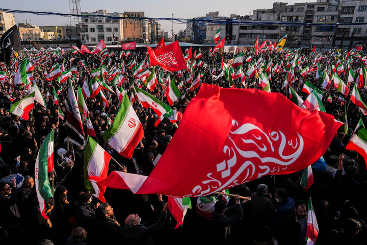 اجتماع مردمی بیعت با آیت‌الله سید مجتبی خامنه‌ای سومین رهبر معظم انقلاب اسلامی - تهران