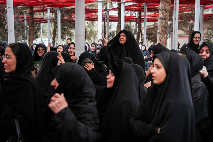 مراسم وداع با پیکر شهدای حملات آمریکا و رژیم صهیونیستی در بهشت زهرا(س) تهران