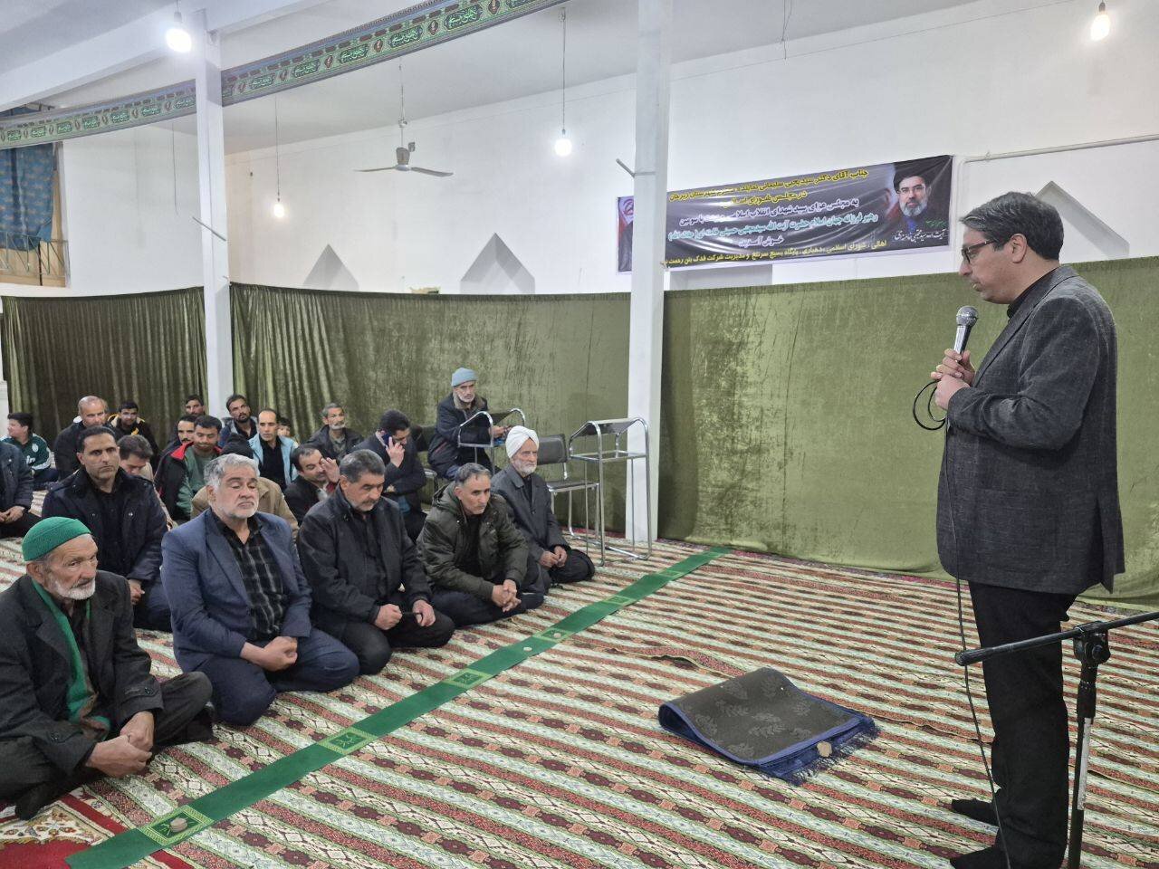 حضور نماینده نیشابور در مراسم عزاداری روستاهای بوژمهران و سرتلخ زبرخان