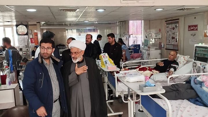 بازدید حجت الاسلام میرزایی از جمعیت هلال‌احمر و بیمارستان شهید راثی شاهین‌دژ