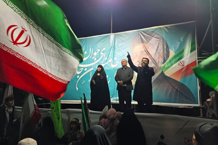 حضور قیصری نماینده مجلس شورای اسلامی در تجمعات مردمی