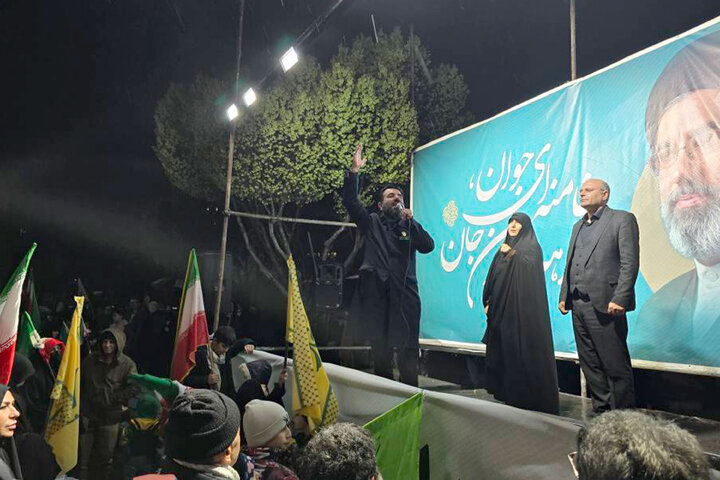 حضور قیصری نماینده مجلس شورای اسلامی در تجمعات مردمی