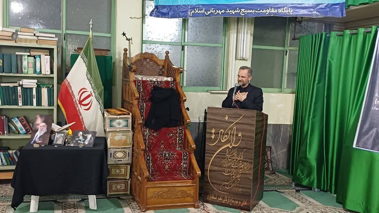 حضور حسن نتاج در مسجد محله اسلام بابل و تبیین تحولات منطقه‌