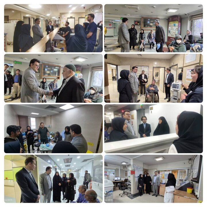 بازدید نوروزی رئیس مجمع نمایندگان استان مرکزی از بیمارستان های خوانساری و امیرالمؤمنین ( ع ) اراک و قدردانی از تلاش و تعهد کارکنان