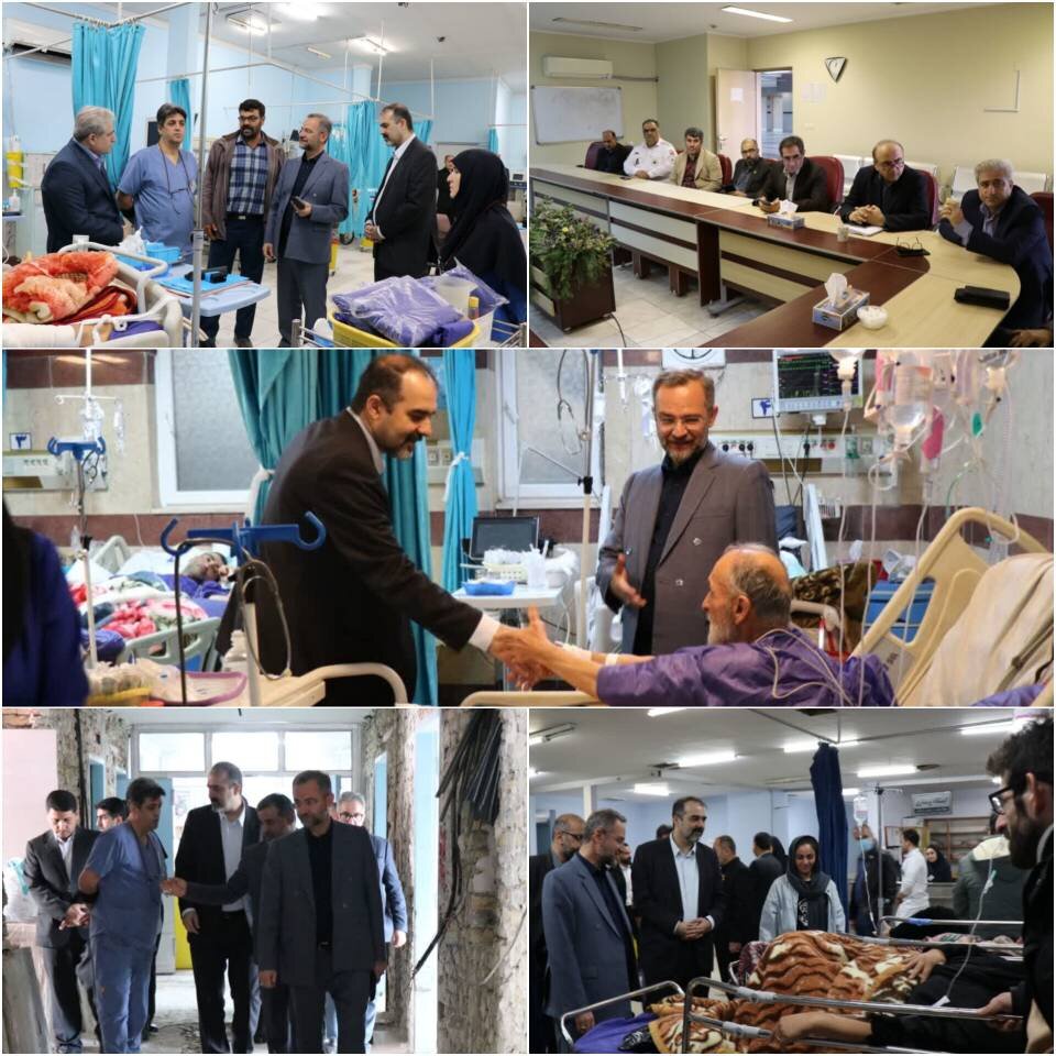 بازدید نوروزی حسن نتاج از ستاد کشیک نوروزی بیمارستان کودکان شفیع زاده امیرکلا و ستاد کشیک نوروزی بیمارستان شهید بهشتی و قدردانی از زحمات کادر درمان