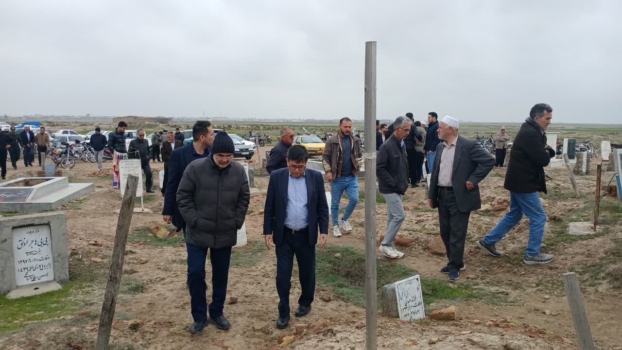 حضور عبدالجلال ایری در مراسم تشییع شهید عبدالرحیم کتوکی و تجمع حماسی مردم کردکوی