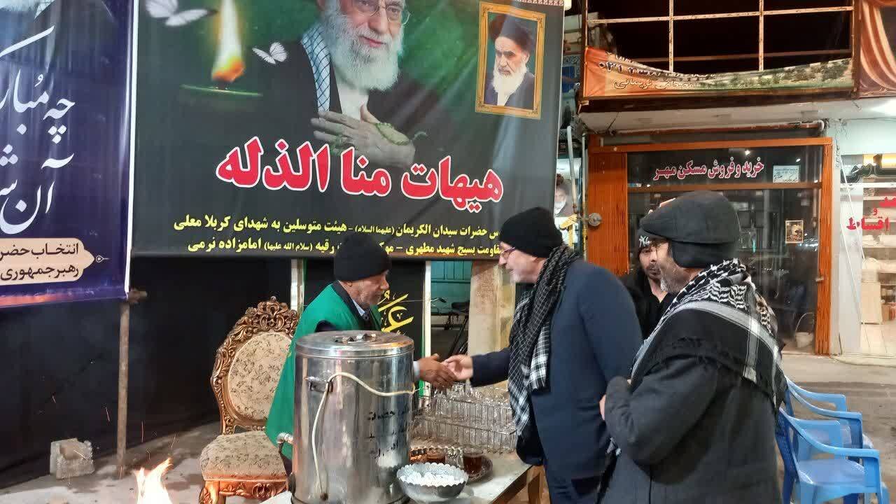 حضور حاجیدلیگانی در موکب حضرت رقیه(س) و گلزار شهدای شهر سین