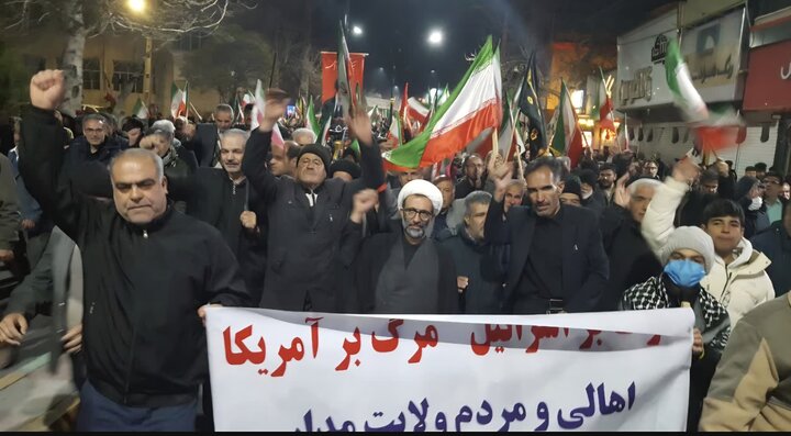 حضور سلیمی در جمع مردم انقلابی خمین
